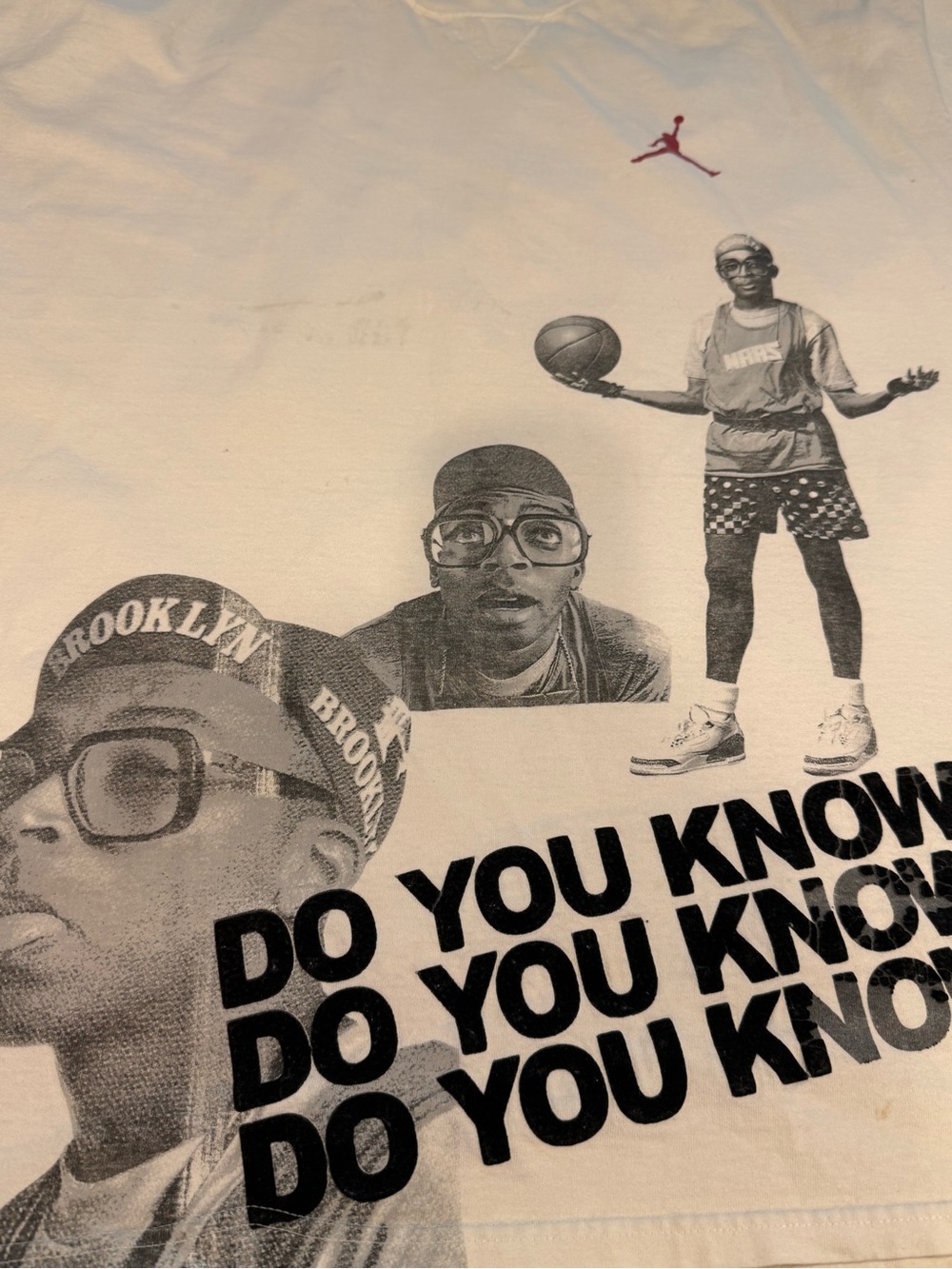 Vintage Nike Jordan Crewneck Tee Black Tag Mars Blackman Spike Lee Do You Know?
